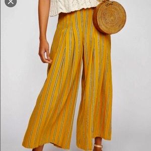 FreePeople striped wide leg pant
